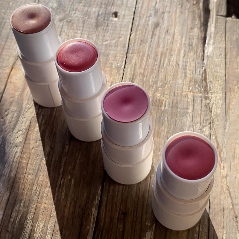 Lip & Cheek Bloom. 2 in 1 Natural Lipstick for Vibrant Color.