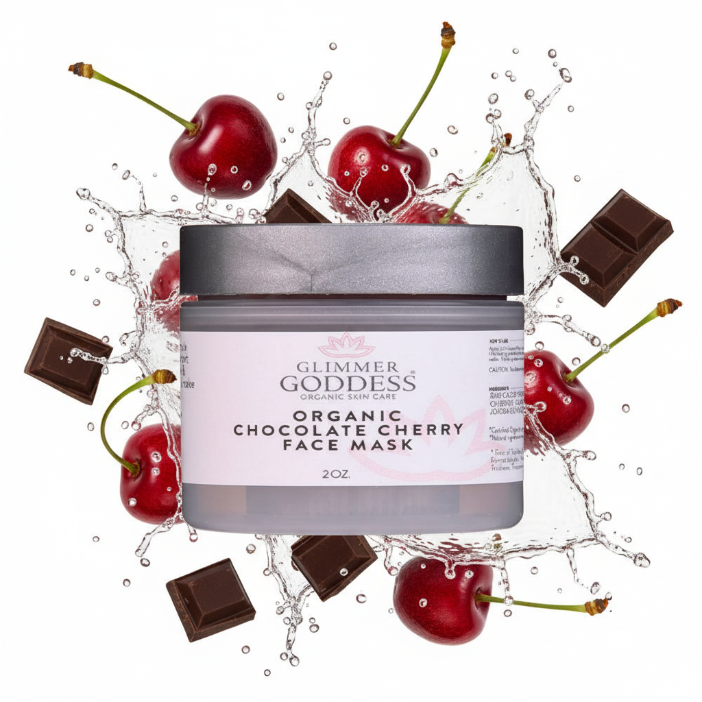 Organic Chocolate Cherry Face Mask – Antioxidant Anti-Aging Treatment